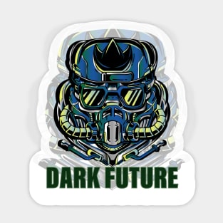 Dark Future Helmet Sticker